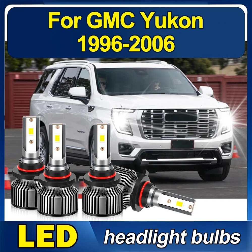 

3570 CSP 6500K white LED Headlight Kit 9005 9006 High/Low Lamp Bulb Super Bright Headlamps For GMC Yukon 1996-2006
