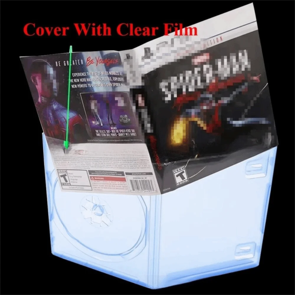1pcs Plastic CD Game Cover Protective Design Replacement Accessory CD Game Protective Box for PS1 PS2 PS3 PS4 PS5 Xbox WII