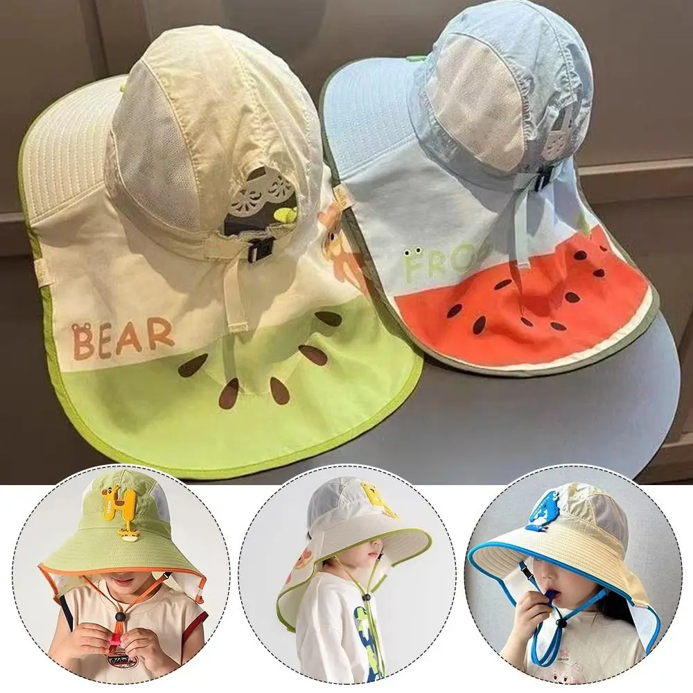 قبعة شمس للأطفال سريعة الجفاف، حماية شبكية للصيف، قبعة حماية من الأشعة فوق البنفسجية للاستخدام في الهواء الطلق، تصميم شال، قبعة ذات حافة كبيرة، أنشطة الشاطئ #2