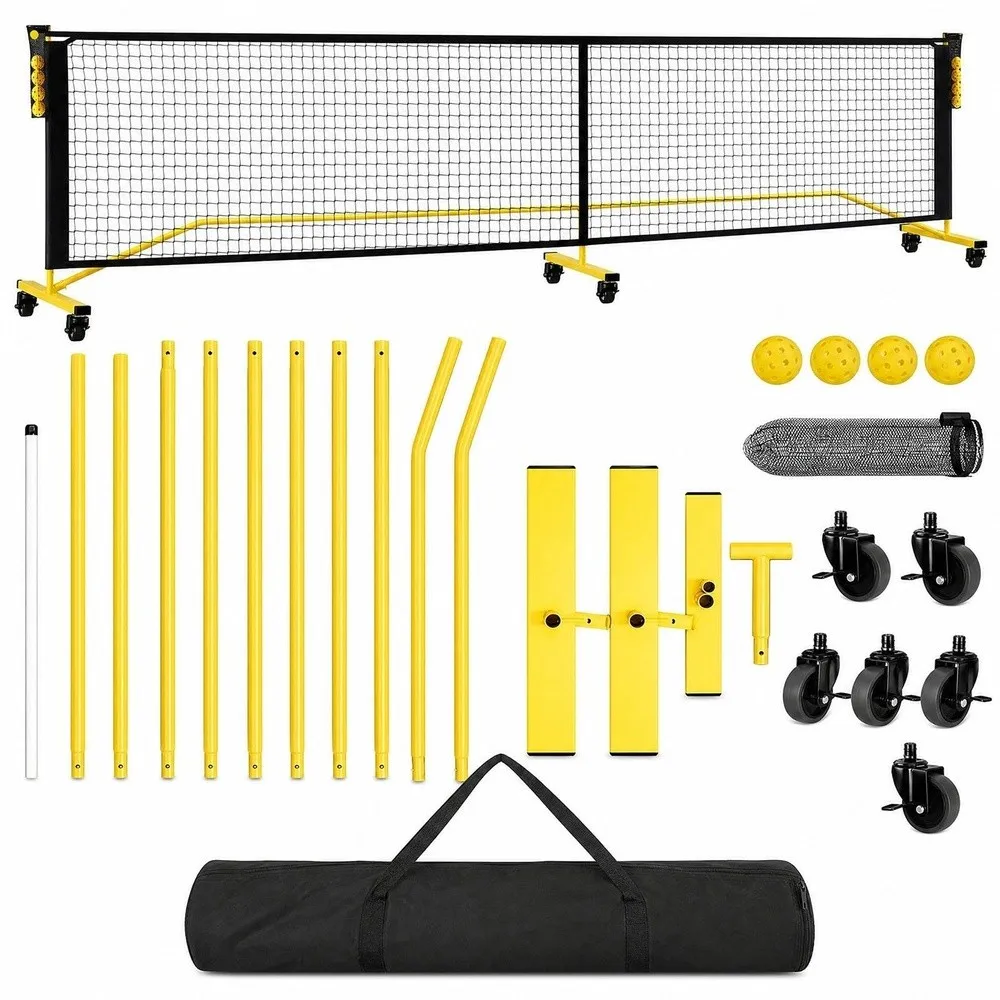 Portable Pickleball Net System for Standard Court Heavy Duty A Frame