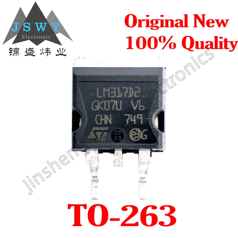 10~50PCS LM317D2T LM317 SMD TO263 Adjustable Three-Terminal Regulator LM317D2 100% Brand New Original Quantity, Large Price