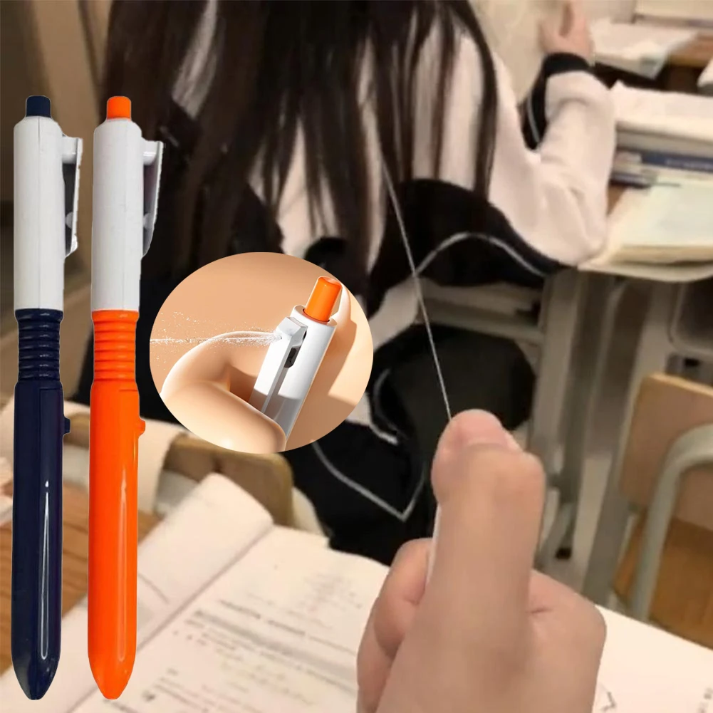 1 unidad Bolígrafo de agua con pulverizador, para firmas, con activación por pulsación, para bromas, regalo para estudiantes, juguete de broma divertido