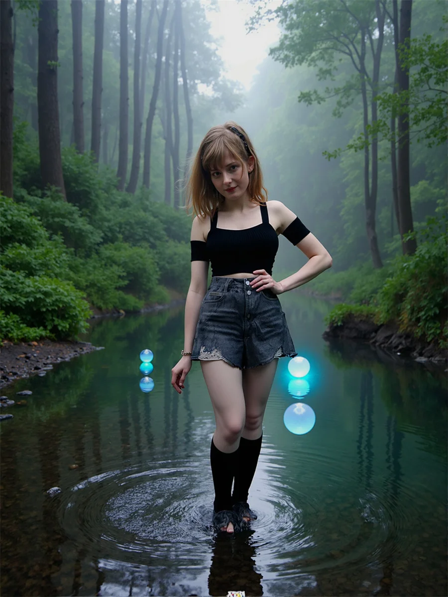 شورت نسائي عالي الخصر بحاشية خام وإبزيم قطة مريحة وأنيقة ومتعرجة وجذابة وطيات إبداعية للعطلات