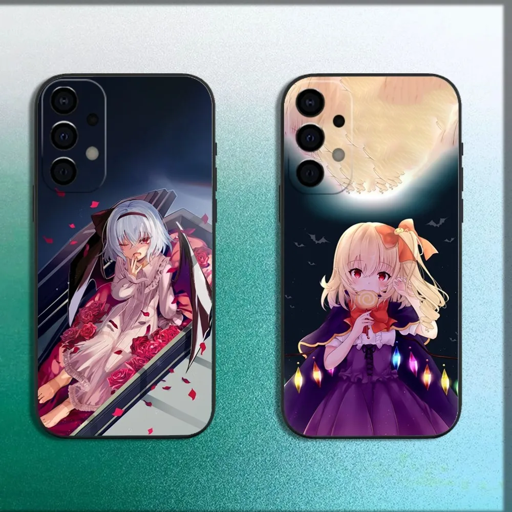 T-TouHou Project Flandre Phone Case For Samsung Galaxy A13,A21s,A22,A31,A32,A52,A53,A71,A80,A91 Soft Black Cover