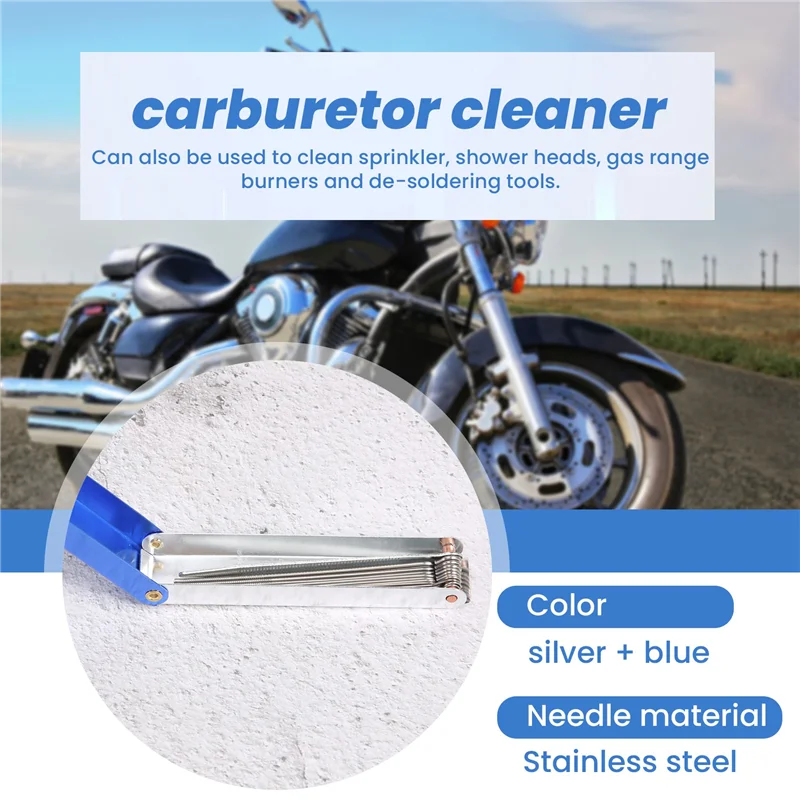 

1 Pieces Long Carburetor Jet Cleaning Tool 13 Wire Oxy Acetylene Copper Torch Tip Cleaner Atv Welder Motorcycle Carb Tool Cleani