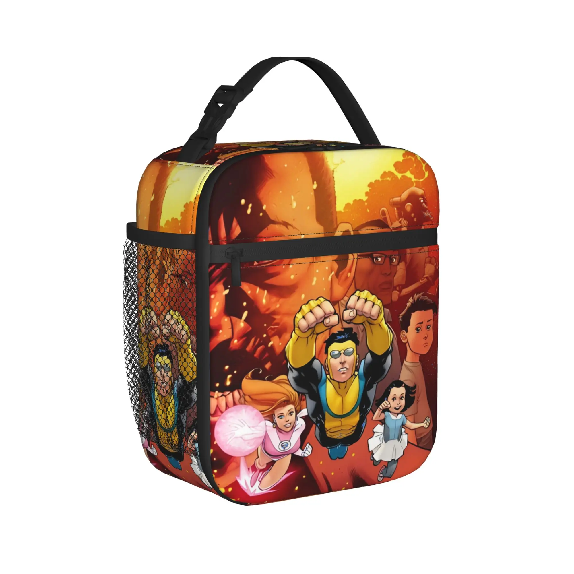 Invinci-bles Poster Insulated Lunch Bags Cooler Bag Reusable,Lunch Container Comics Large Tote Lunch Box Men Women Work  Picnic