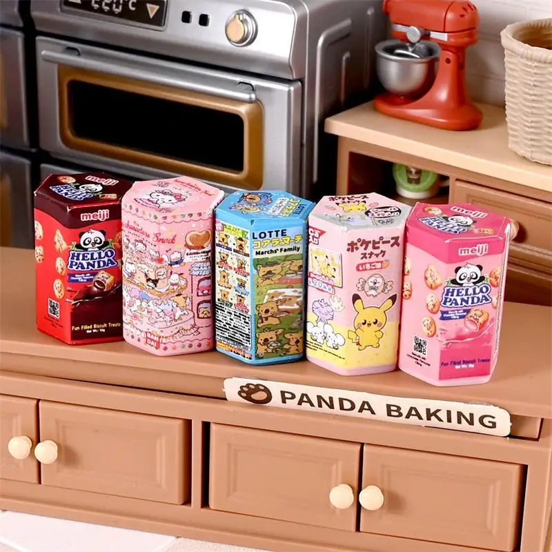 10 pçs casa de bonecas em miniatura simulação balde biscoito lanches modelo comida brinquedo ornamentos casa boneca acessórios crianças fingir brinquedo presente