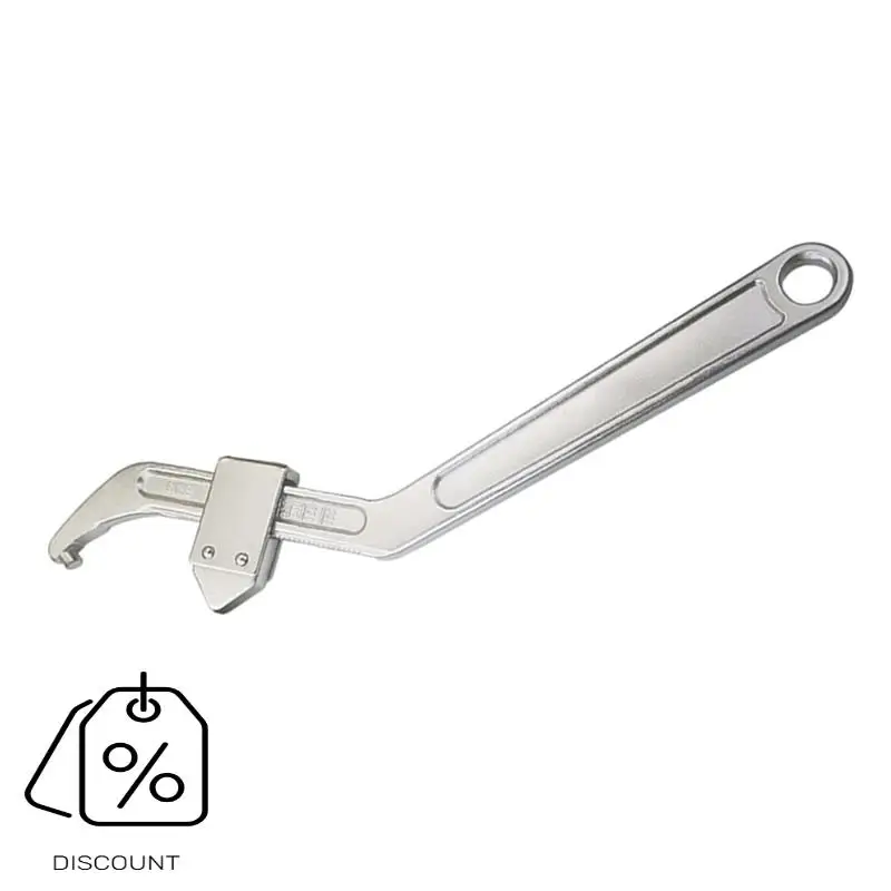 ABJO-ประแจปรับฝาครอบมิเตอร์น้ําพิเศษ Spanner ประแจแรงบิดด้านข้าง Hook NUT ประแจซ่อมเครื่องมือ