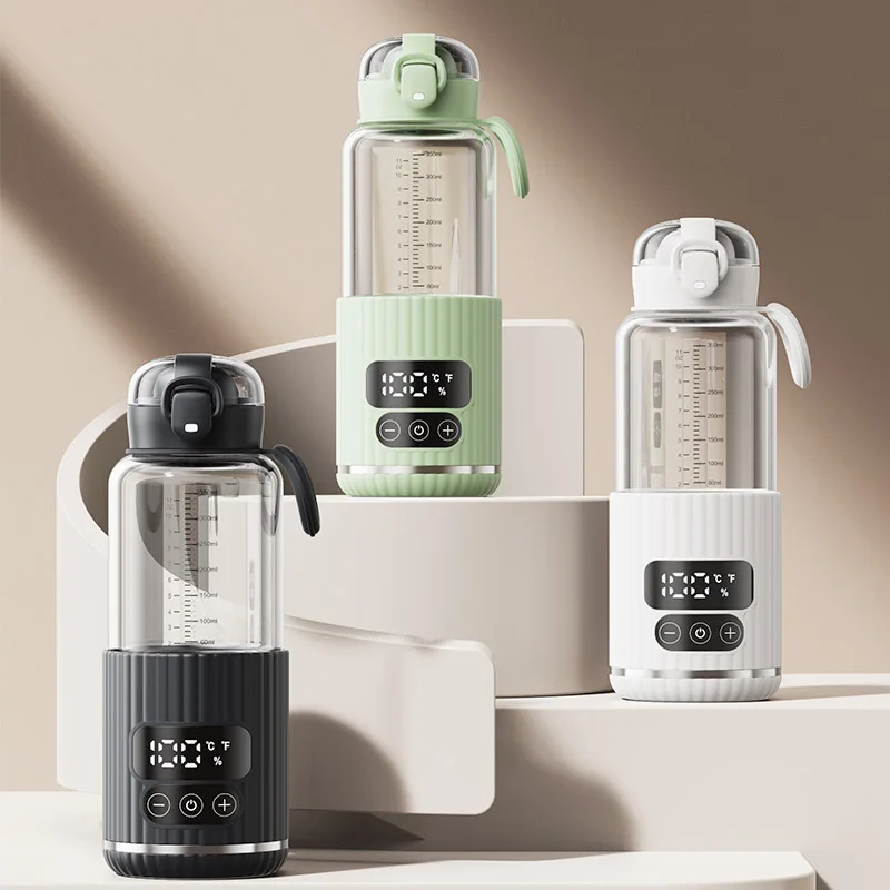 

1 Pc 300ml Portable Wireless Instant Water Warmer for Baby Formula Precise Temperature Control Car Travel