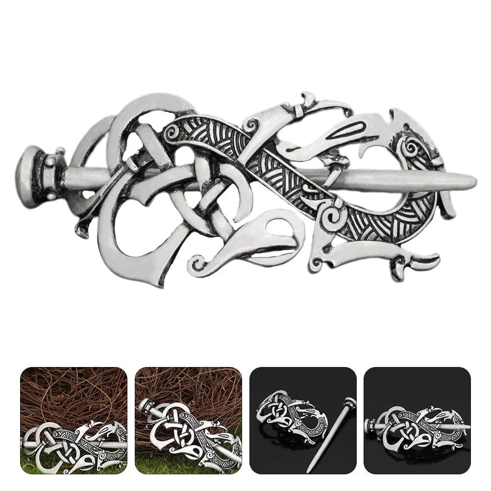 

2pcs Hairpin Vintage Women Hairpin Durable Metal Clip For Party Cosplay Decorative Hair Decor Hair Accessories