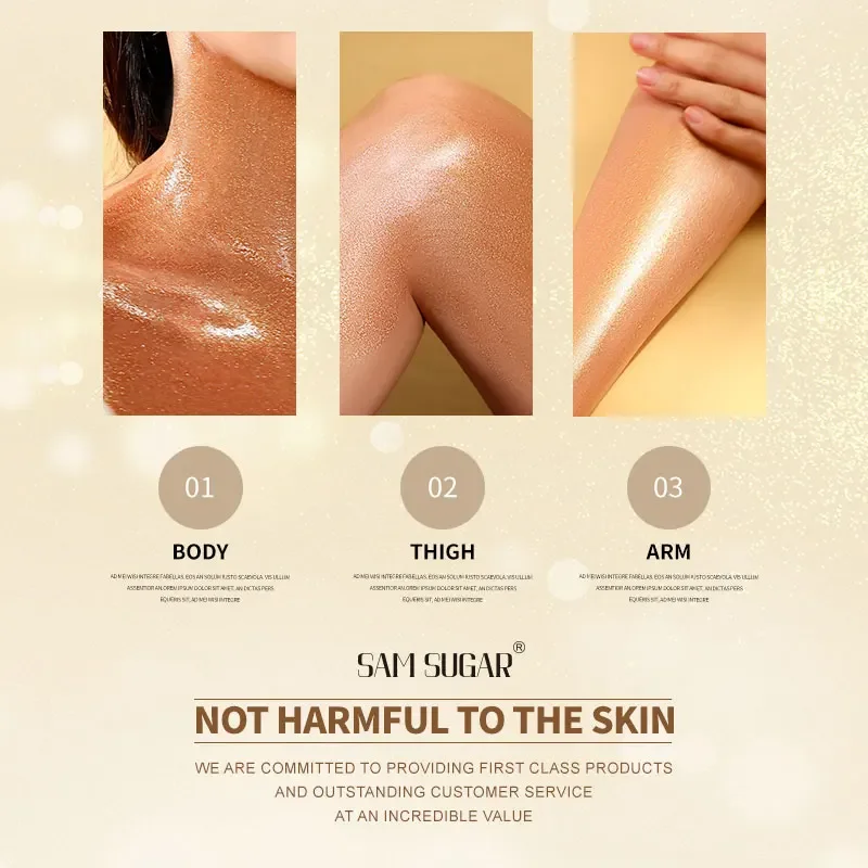 Face Brighten Glitter Moisturizer Pearl Rose Gold Body Shimmer Oil Highlighter Skin Glow Illuminator High Gloss Body Oil