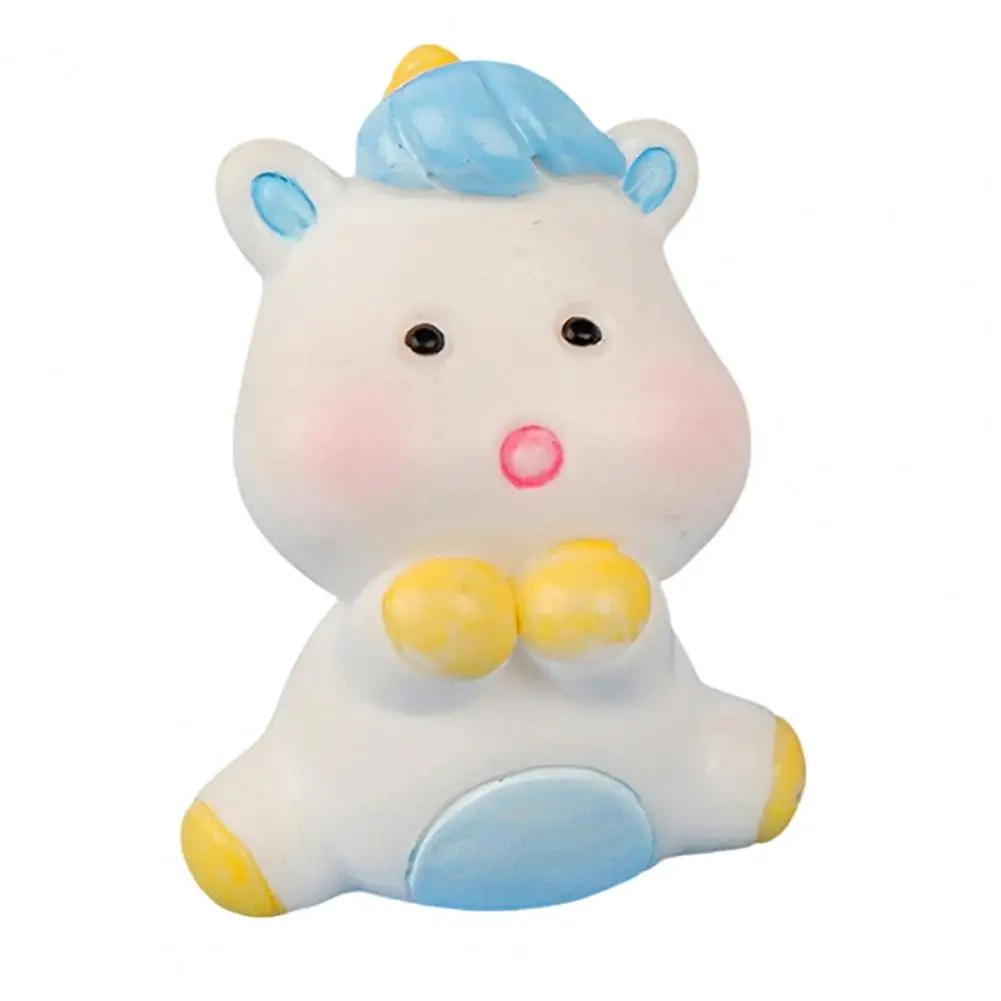 Office Desk Ornament Small Resin Figurine Cute Unicorn Ornaments Micro Landscape Resin Figures Healing Figurines for Office Home