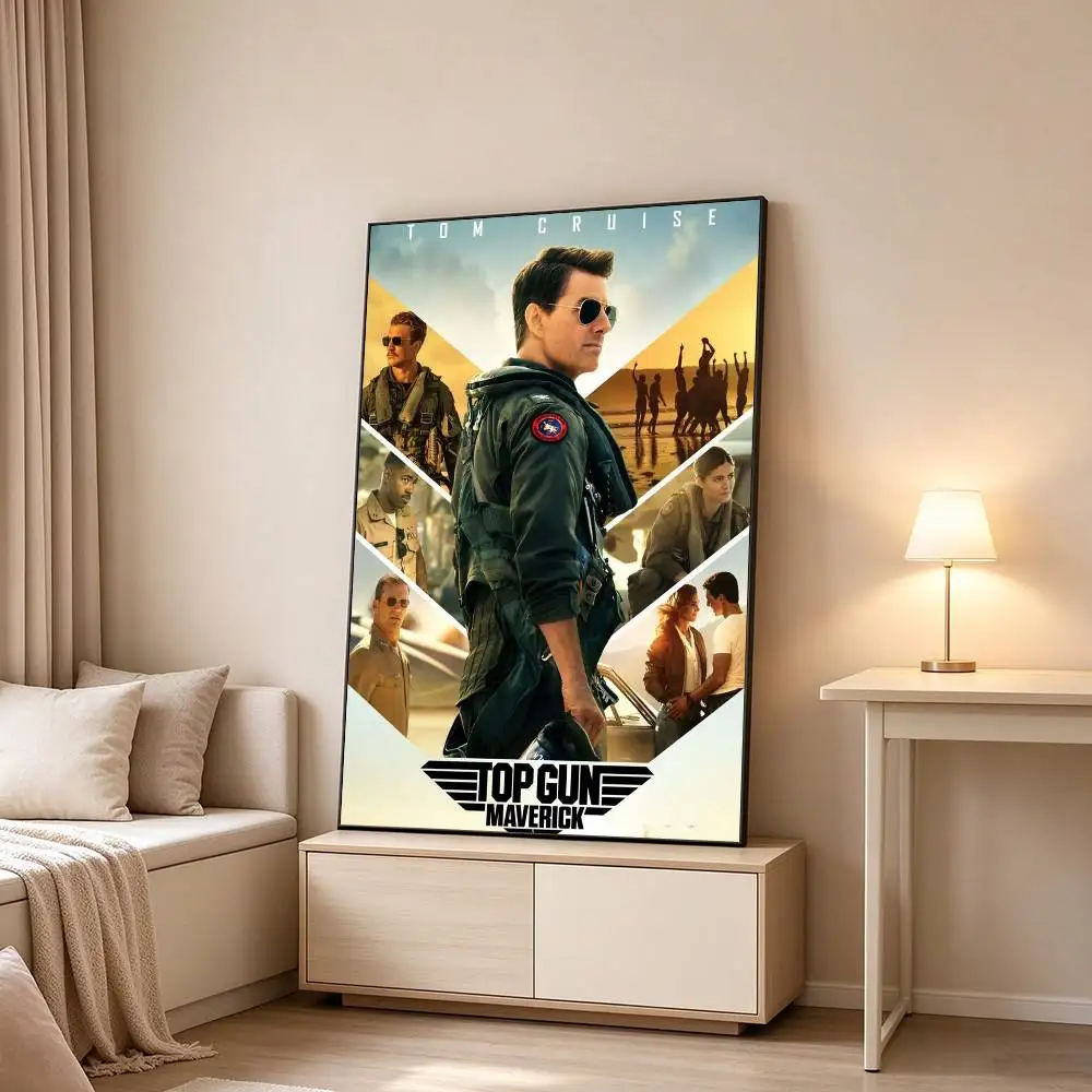 Top Gun Maverick-K Tom Cruise  Poster Waterproof Wall Art Sticker For Bar Living Room Vintage Decor High Quality Print Gift