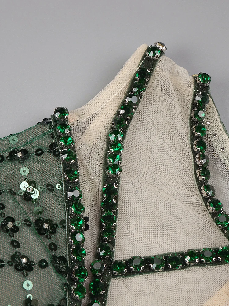 Frauen Ausgehöhlte Lange Kleider Licht Luxus Maxi Kleid Heavy Duty Pailletten Nagel Perlen Bodycon Abend Party Vestidos