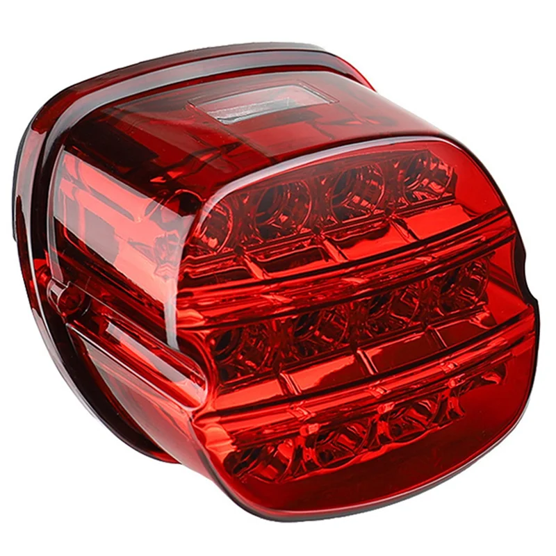 Motorcycle Red LED Brake Tail Light License Plate Rear Lamp for Harley Dana Road King Electrolux 99-17 FXDL