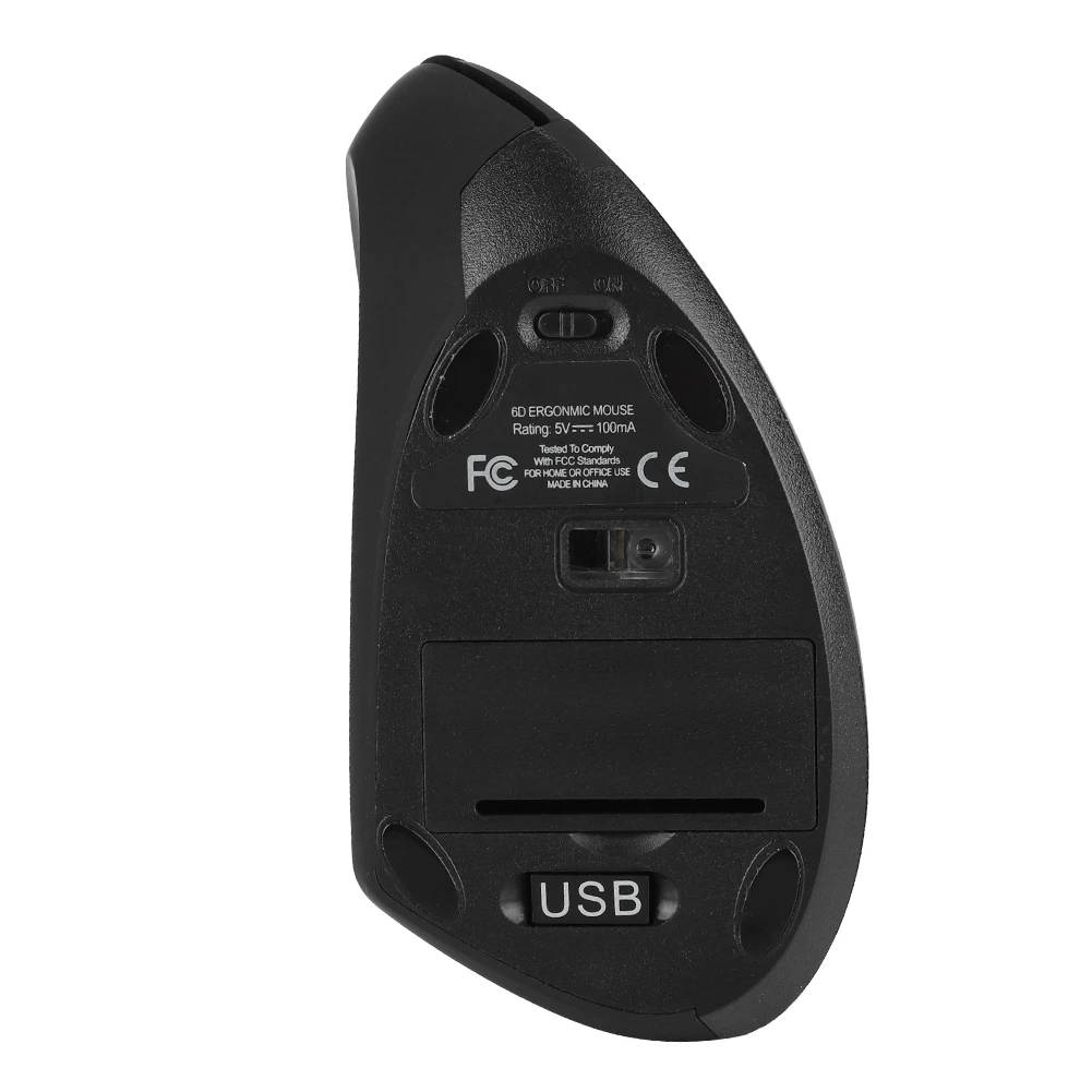 2.4G Wireless Left Handed Ergonomic Wireless Vertical Gaming Mouse 6