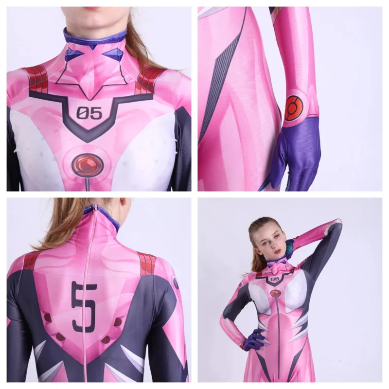 qq 123Anime EVA Cosplay Costume Bodysuit Asuka Tights Maillot Ayanami Langley Hallowen Party Clothes Women Girls
