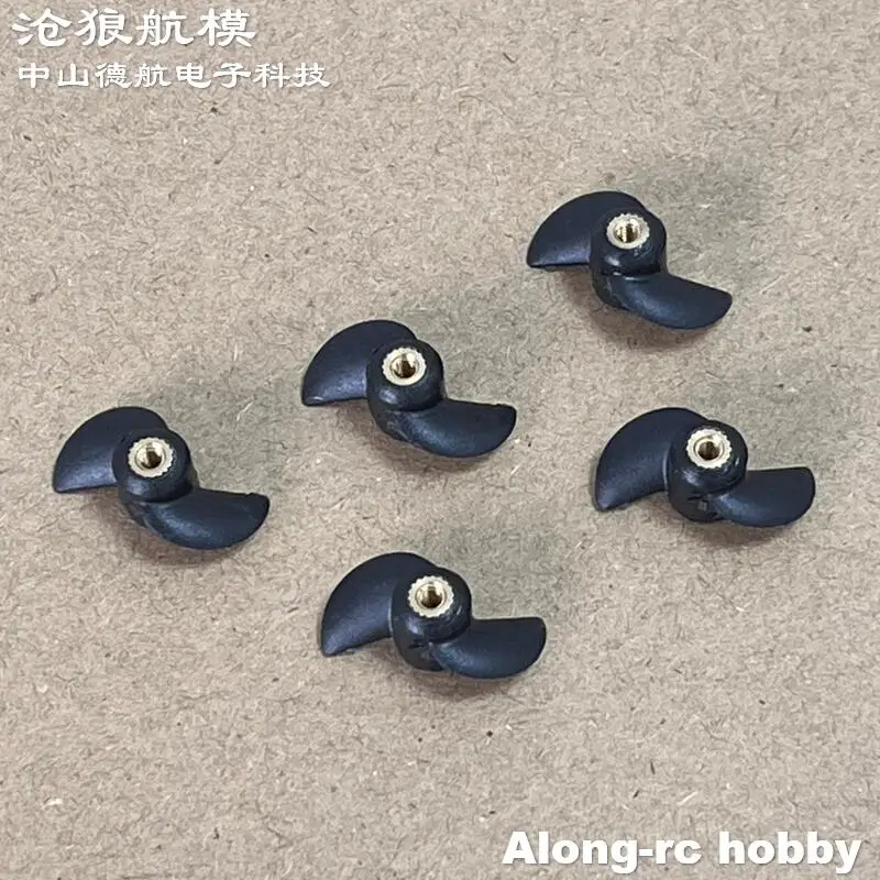 5pcs RC Model Boats Part- 17mm Mini Plastic Propeller for Volantexrc 79503 Vector 30  Vector XS V79503 79504 Remote Control Boat