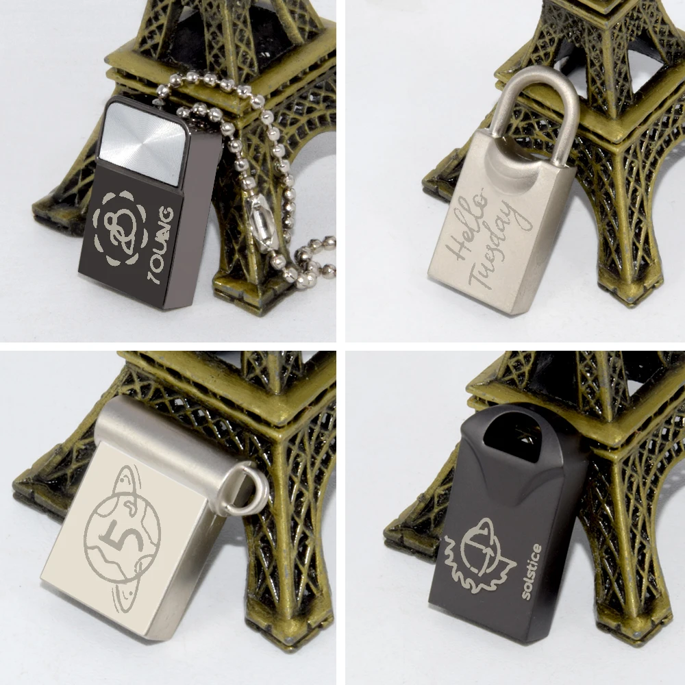 10 Teile/los USB-Sticks 128GB Pen Drive 32GB USB Sticks Pendrives 16GB Speicher Flash Drive 32GB 64GB U Disk Kostenloses logo – Detail 3