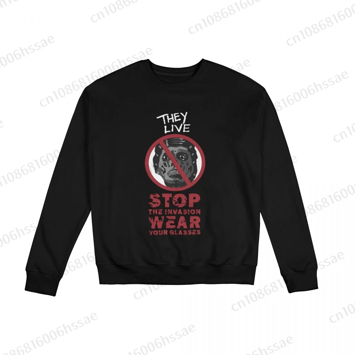 They Live Men Woman Fall Winter Sweatshirt Round Neck Long Sleeve Length Casual Top