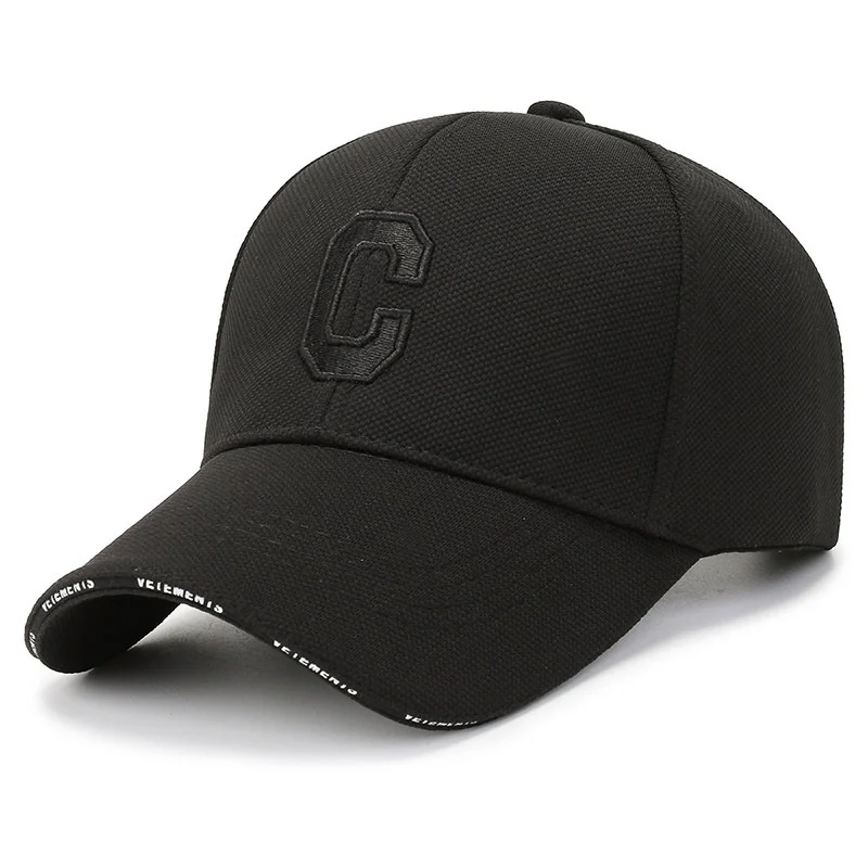 Gorra de béisbol clásica de algodón para hombre y mujer, gorro con bordado de letras R, sándwich, ajustable, para deportes al aire libre