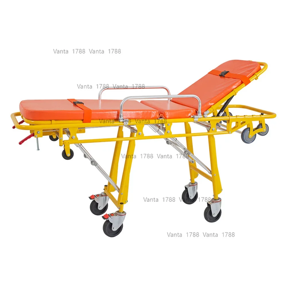 Patient Lift Stretcher Folding Emergency Transfer Trolley Ambulance Hospital Medical Transport Chair Adjustable Hydraulic