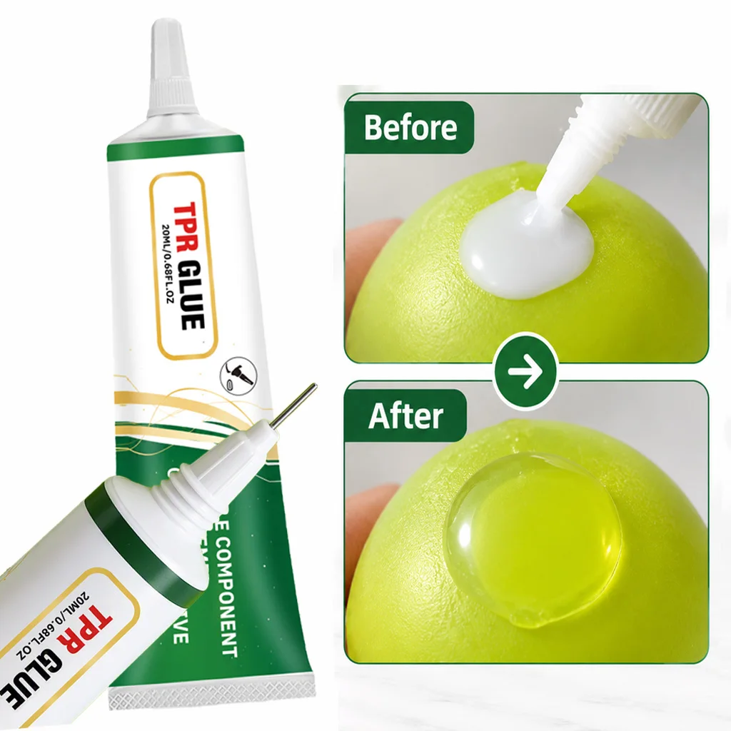 TPR Glue for Squishies Toys Low Odor Room Temp Curing Adhesive Crystal Clear Flexible Waterproof Repair Stress Ball DIY Craft