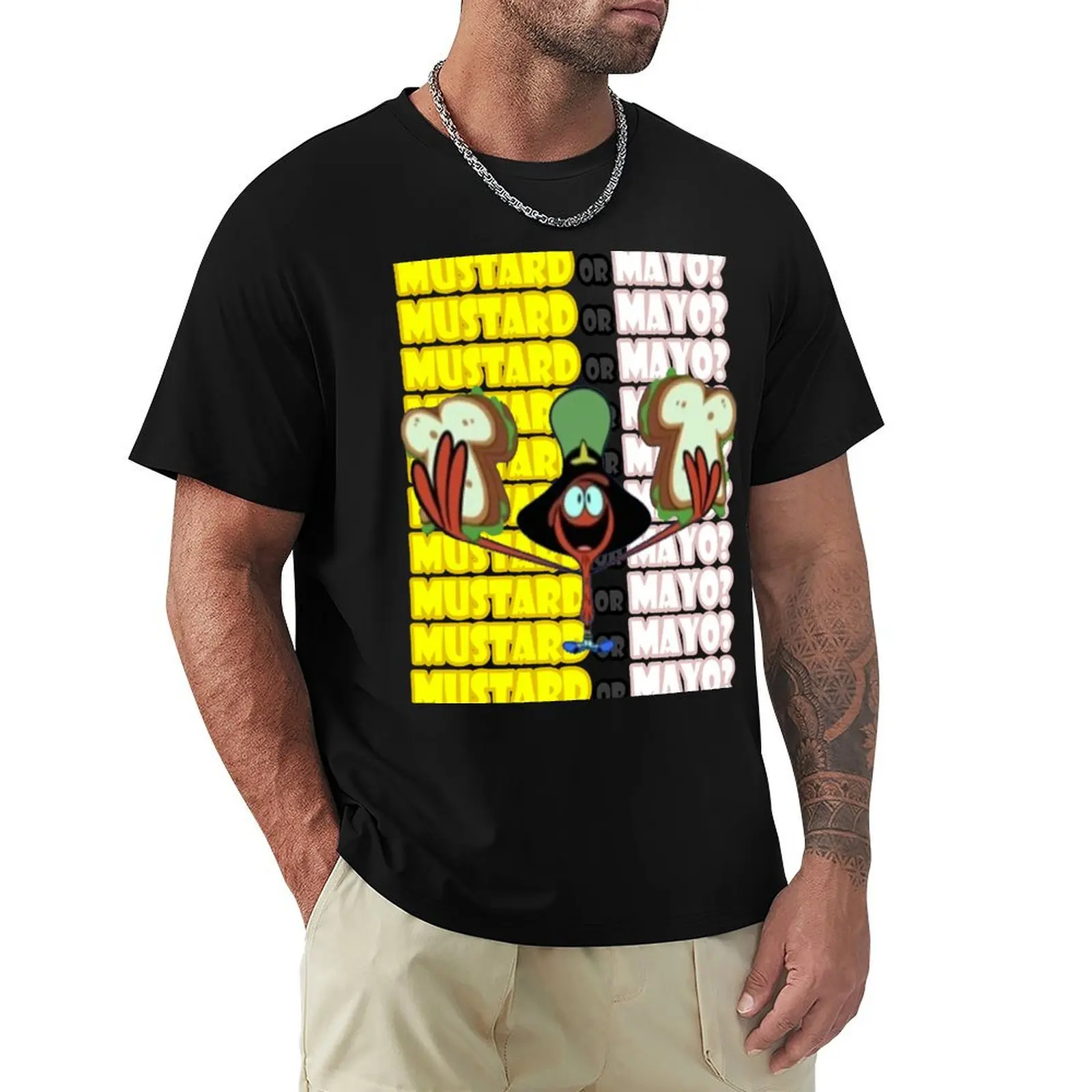 Wander over Yonder - Mustard or Mayo? T-Shirt Mechanic Work Tee Shirt