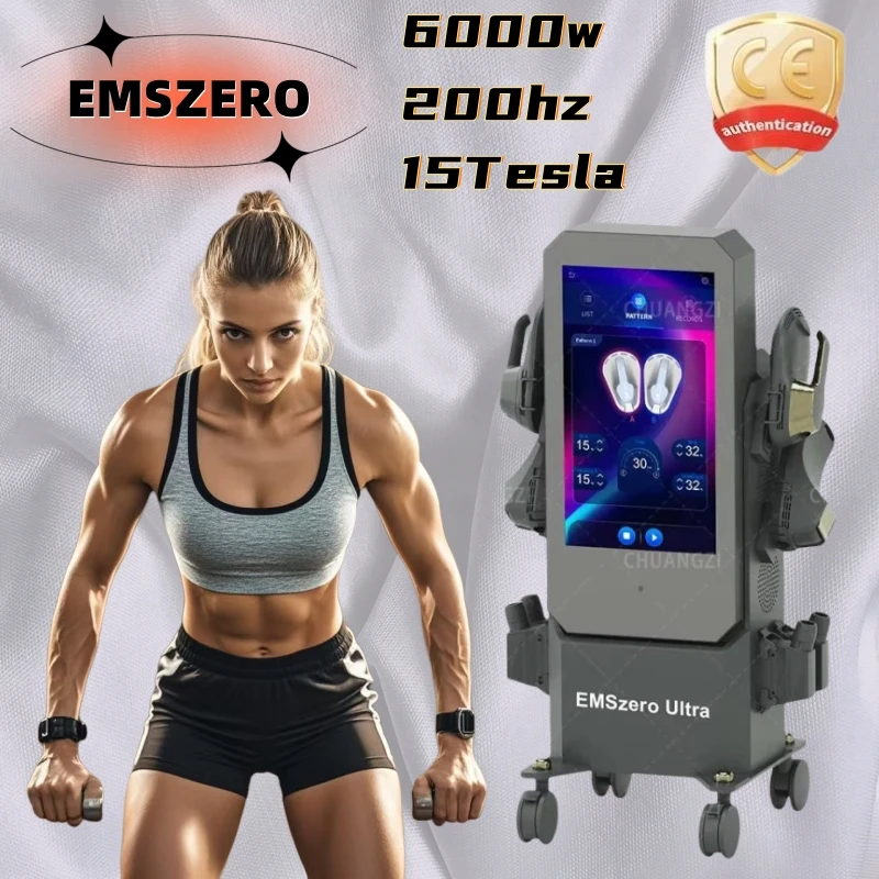 

2024 Emszero Pro 6500w EMS Electromagnetic Machines Professional Stimulate Portable Body Slimming Nova Muscle