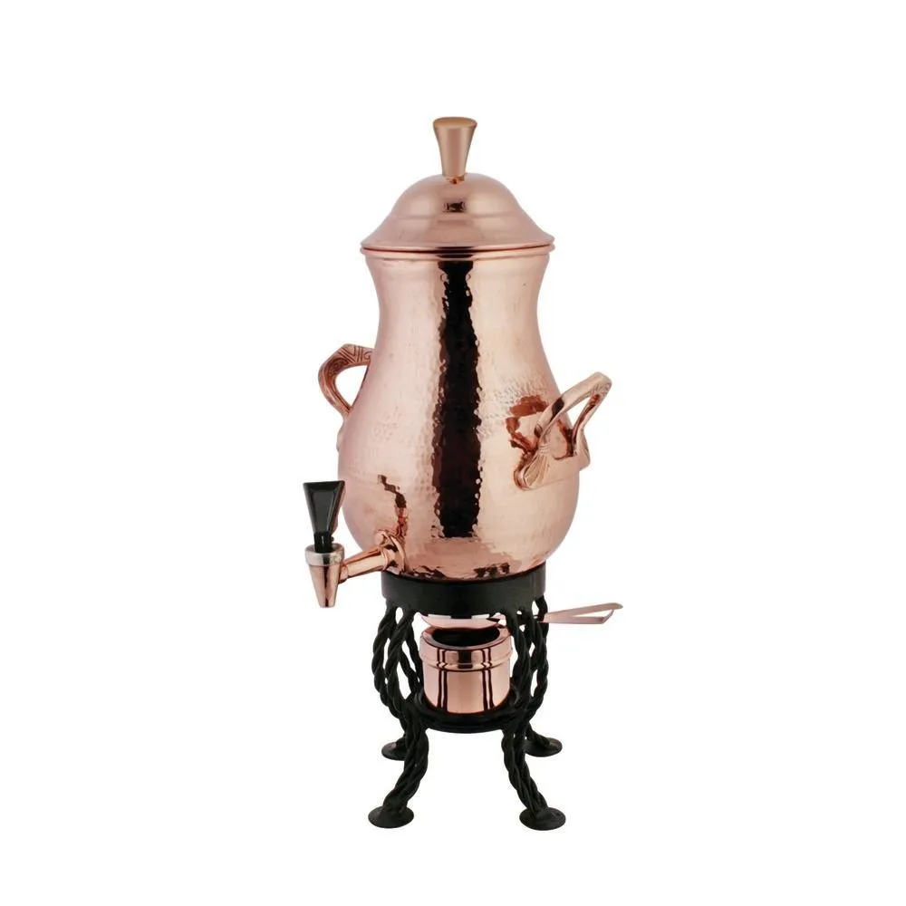 

Copper Coffee Urn 50 Cup - 11" Dia x 23 1/2 H