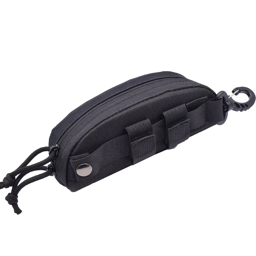 Tactical Fashion Glasses Case for Outdoor Lovers - Durable polyester, black, suitable for hunting and fishing image 6