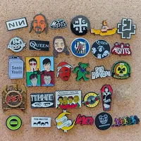 Punk Rock Band Enamel Pin Funny Music Logo Brooche Backpack Hat Decoration Accessories Singer Fans Jewelry Gift