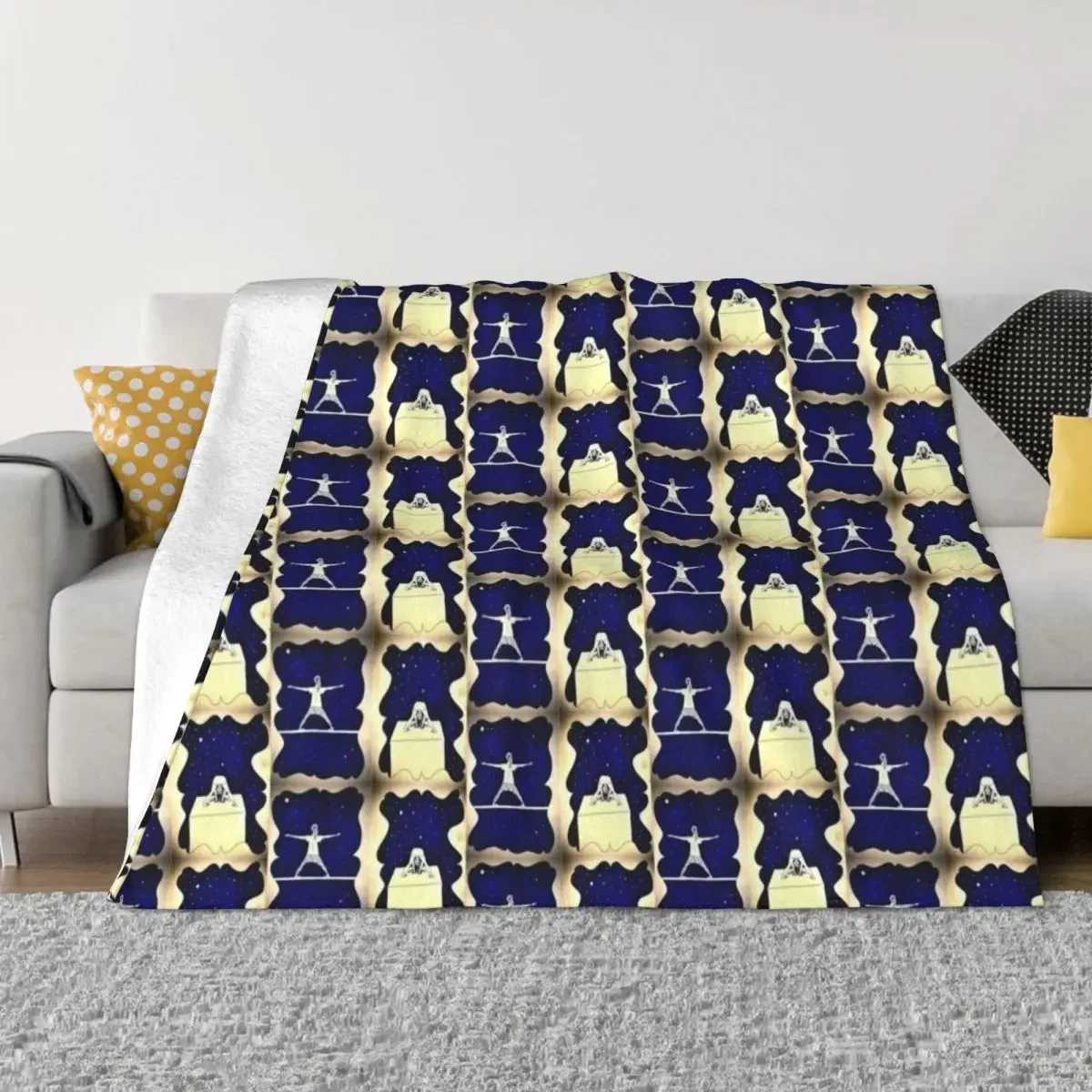 

Starry Night Diptych Throw Blanket Thins Summer Beddings Heavy Blankets