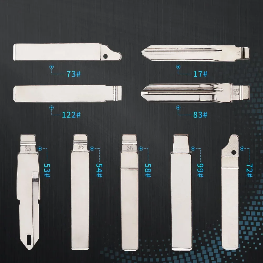 

53 # 54 # 58 # 99 # 72 # 73 # 122 # 83 # Сменный пустой ключ с дистанционным управлением, лезвие автомобильного ключа для Citroen C4L Triumph для Peugeot 307 207