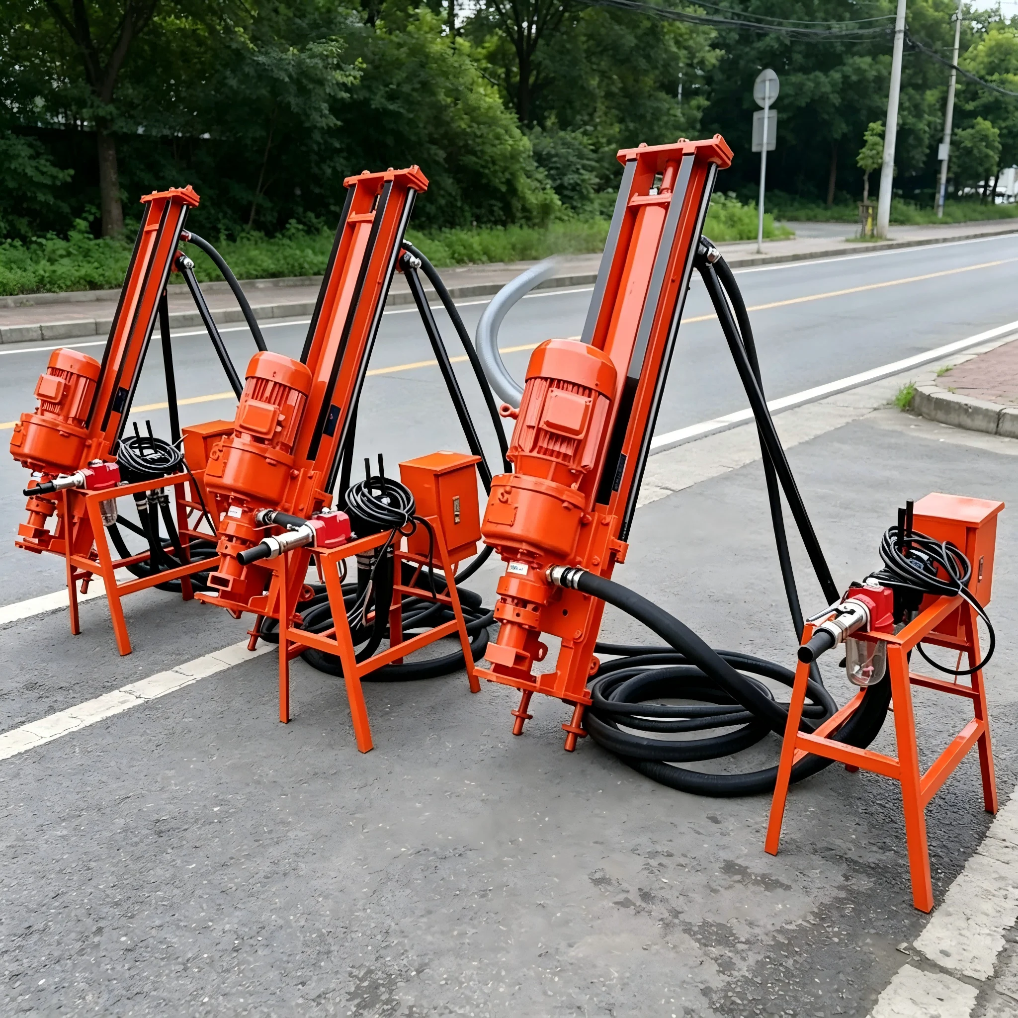 Customized Lightweight Pneumatic DTH Rig with 40m Depth Capacity and High Torque for Rock Drilling