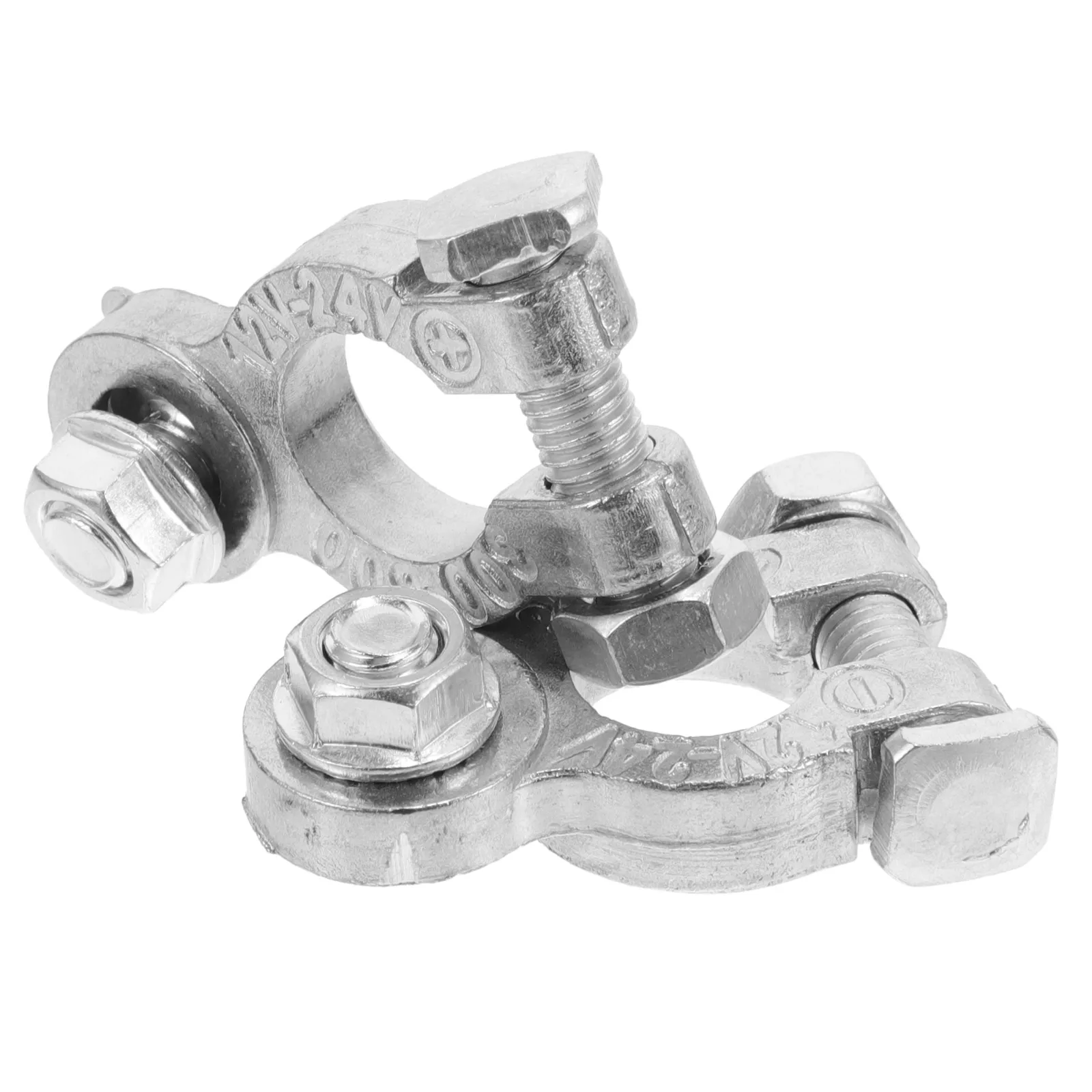 

2Pcs Zinc Alloy Terminals Car Connectors Clamps Cable Clip Vehicle Truck Compatibility Durable