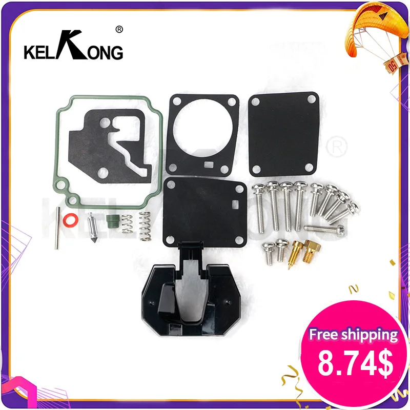 

KELKONG 1 Set Outboard Engine Carburetor Kit For Yamaha Outboard 18HP 2T Boat 63V-W0093-001 Replacement