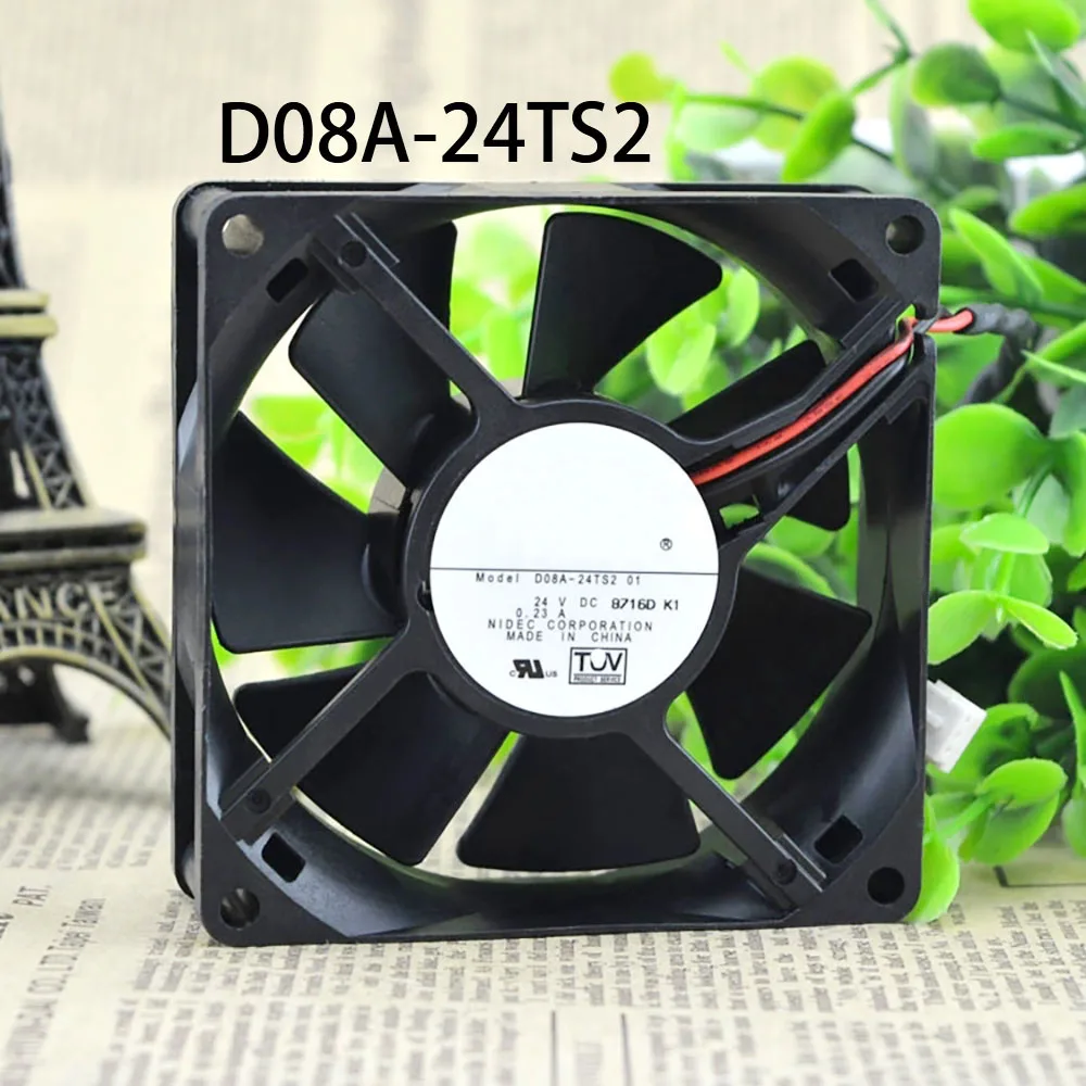 Server Silent Cabinet Cooling Fan DC24V 0.23A 80X80X25mm D08A-24TS2 01 radiator Inverter control