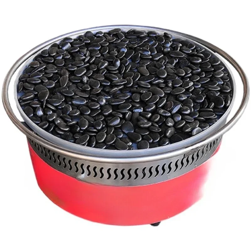 Gas volcanic stone sausage machine, commercial gas commercial stone grilled hot dog sausage machine