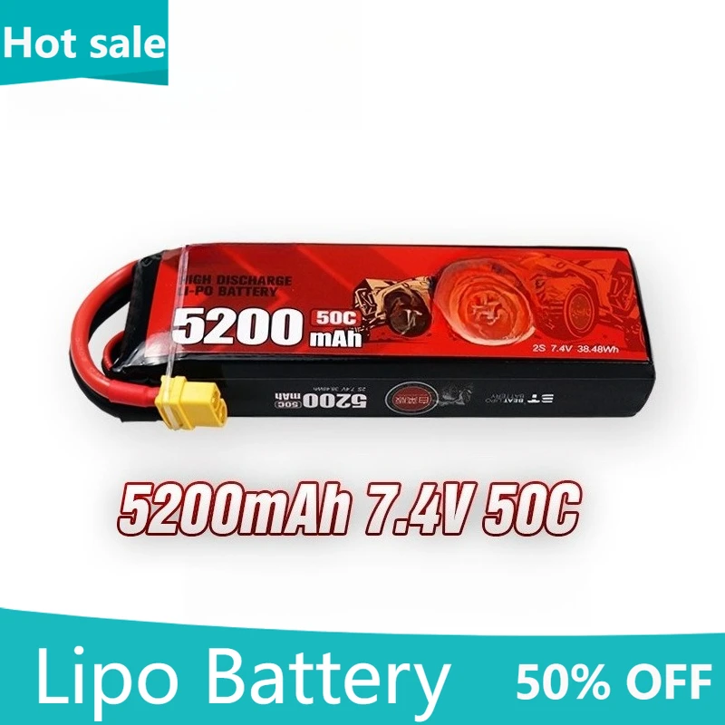 

Lithium Battery 5200mAh 3S 50C 11.1V High Power Long Endurance For Remote Control Toys And Parts