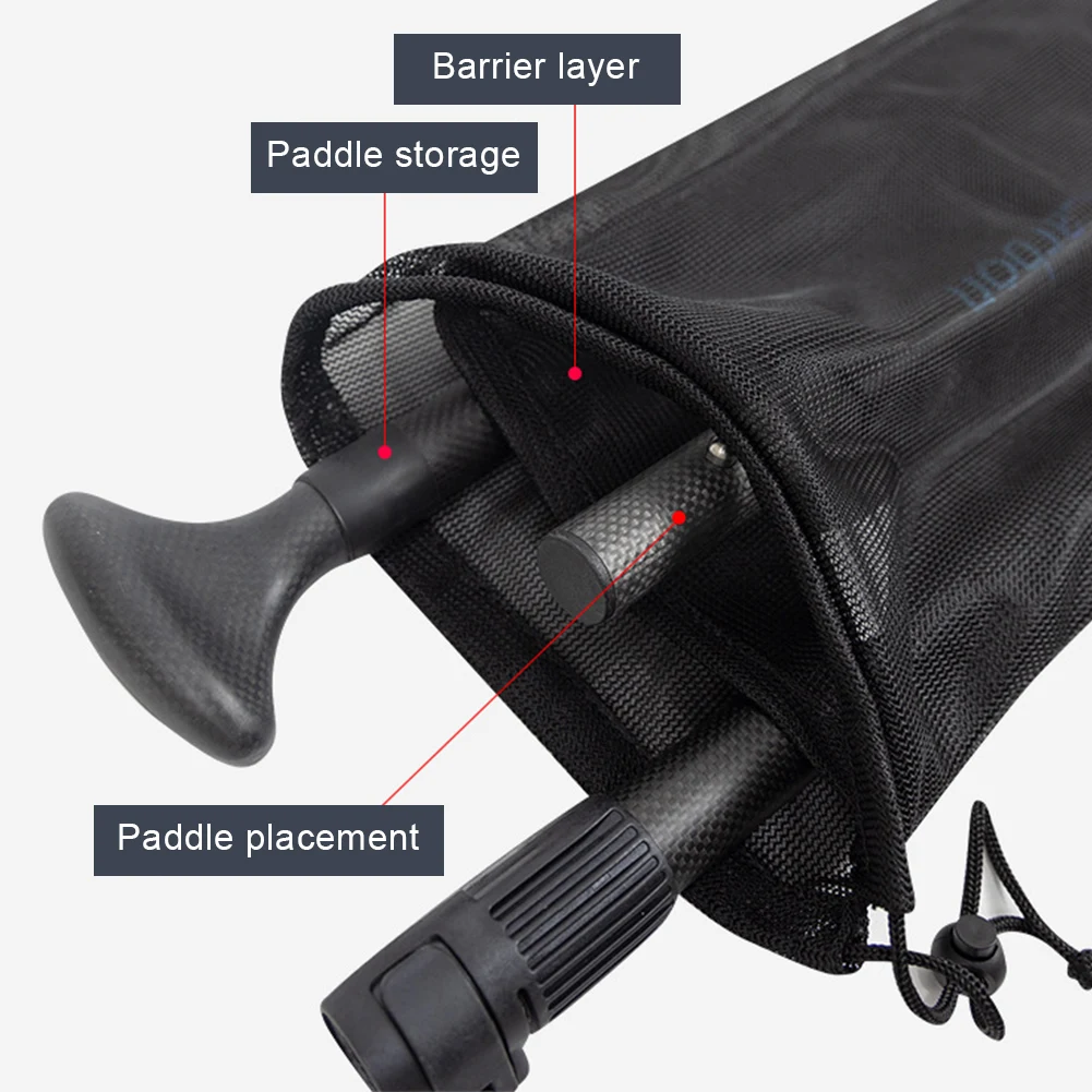 

Сетчатая сумка для хранения весла с регулируемым ремнем Сумка для транспортировки и хранения весла для каякинга Сумка для переноски весла на шнурке