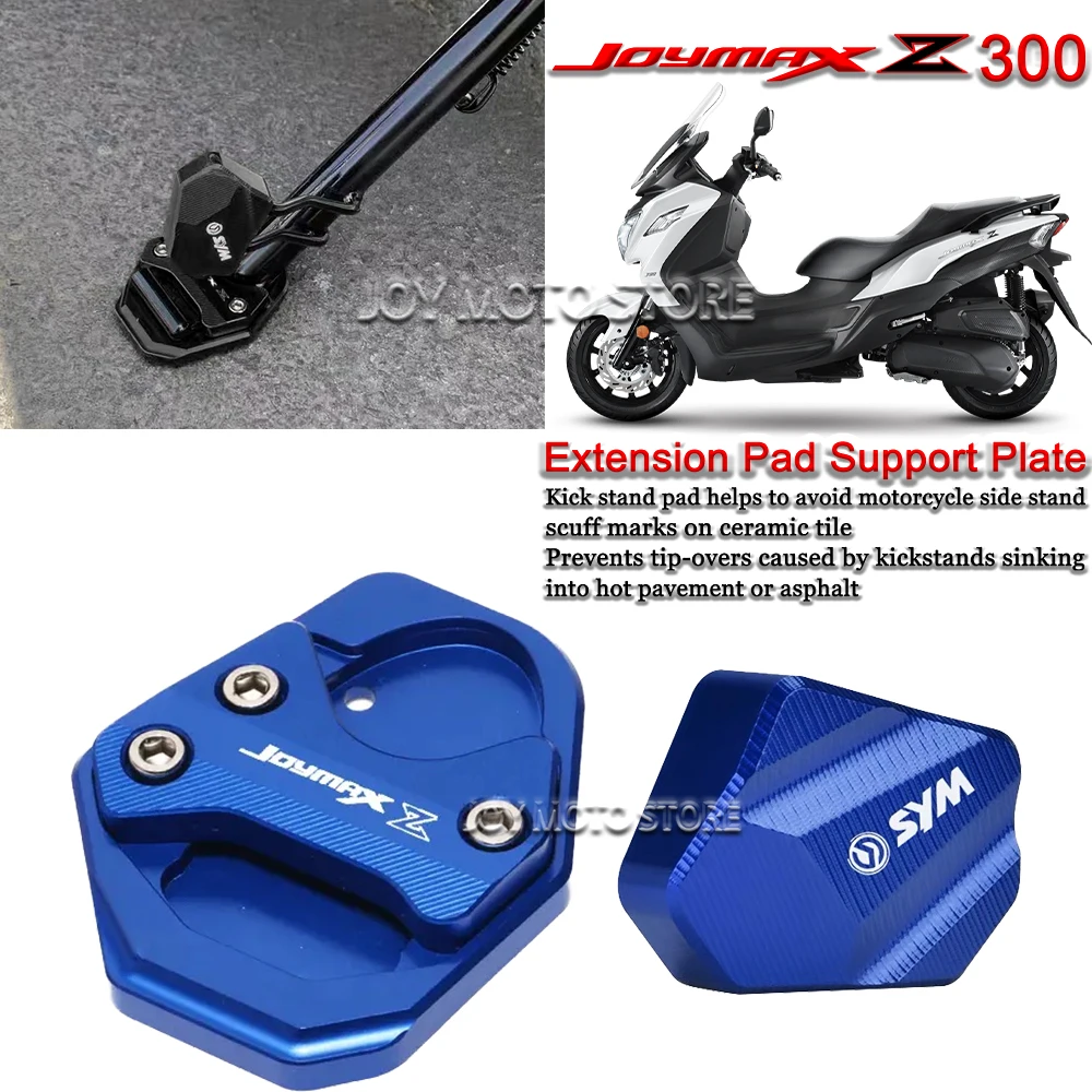 

For Sym Joymax z 300 joymax z300 Motorcycle Kickstand Foot Side Stand Extension Pad Support Plate