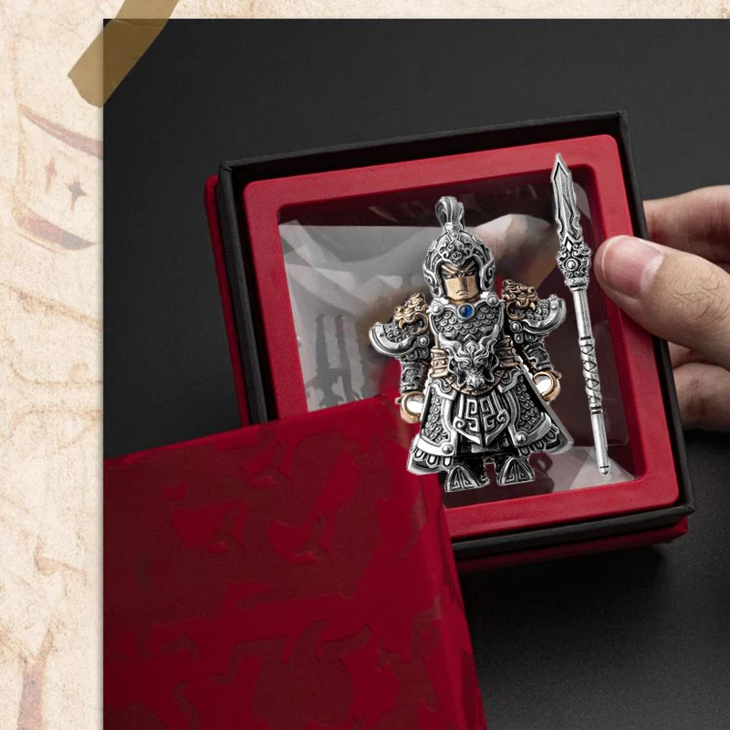 ชุดตัวต่อแม่เหล็กแบบถอดประกอบได้ รุ่นกล่องของขวัญสุดหรู สามก๊ก จ้าวหยุน ของเล่นตัวต่อโลหะ