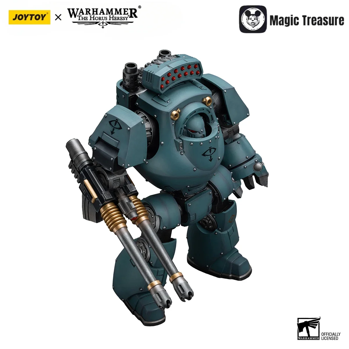 

【24 Hours Delivery】JOYTOY 40K Sons of Horus Contemptor Dreadnought Mecha Gravity Autocannon 1/18 Action Figure