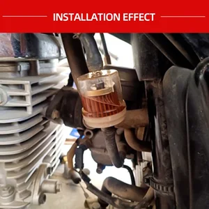 10 pcs motorcycle oil filter in line filter fuel gas filters gasoline tool for scooter motorcycle cyclomotor scooter bike dirt ATV 10 Main Sales Fuel Filter - №8