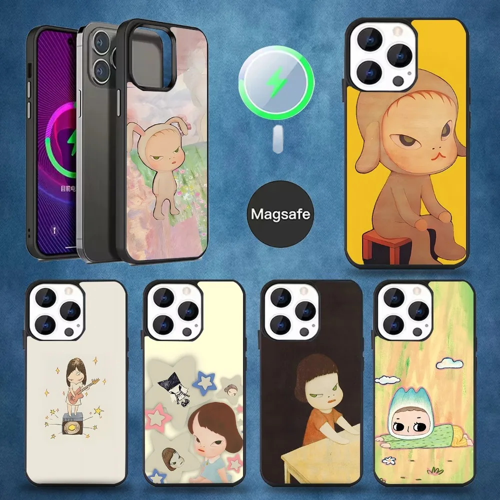 

Cute Y-Yoshitomo Nara Phone Case For iPhone 16,15,14,13,12,11,Pro,Max,Plus,Mini,Magsafe,Magnetic Wireless Charging Case