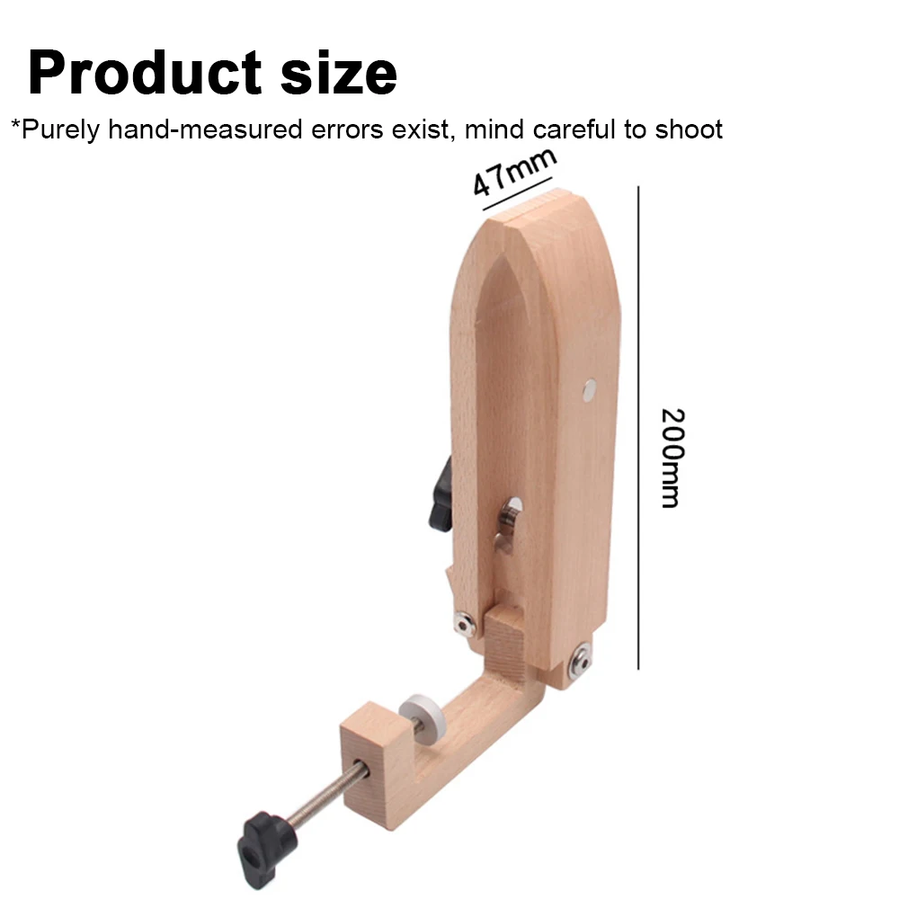Hand-sewn Wooden Clamp DIY Adjustable Clamping Desktop Foldable Leather Sewing Tool Thread Holder Handmade Leather Clamp
