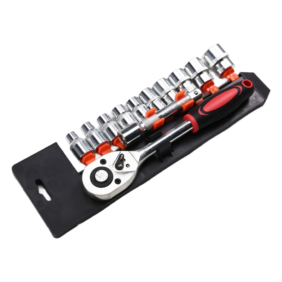 Y31A 12 PCS of Automotive Repair Tools 1/2 Large Flying Ratchet Wrench Quick Socket Wrench Set with Ratchet Installed Tool