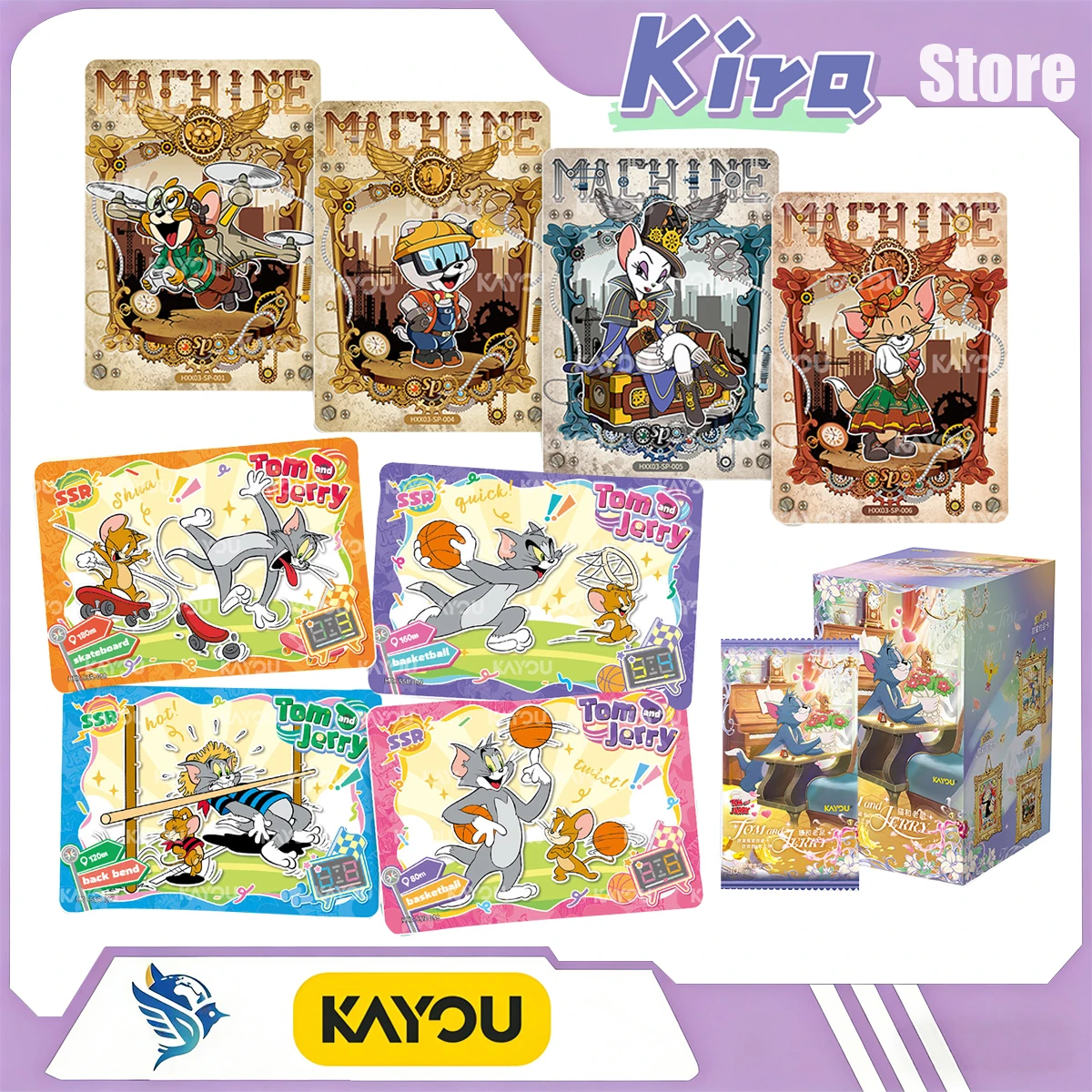 

KAYOU Tom And Jerry Quarrelsome Lovers Series Variety Bag Part 3 Collection Cards Designer Toys Surprise Gift Anime Peripheral
