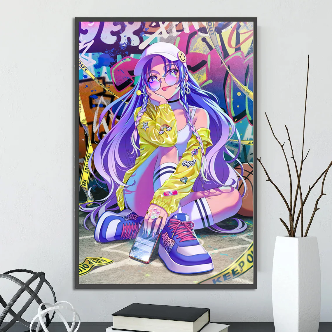 

DIY Мику аниме стиль алмазная живопись 5D полная круглая/квадратная Алмазная мозаика искусство спальня бар кафе Настенный декор подарки ручной работы